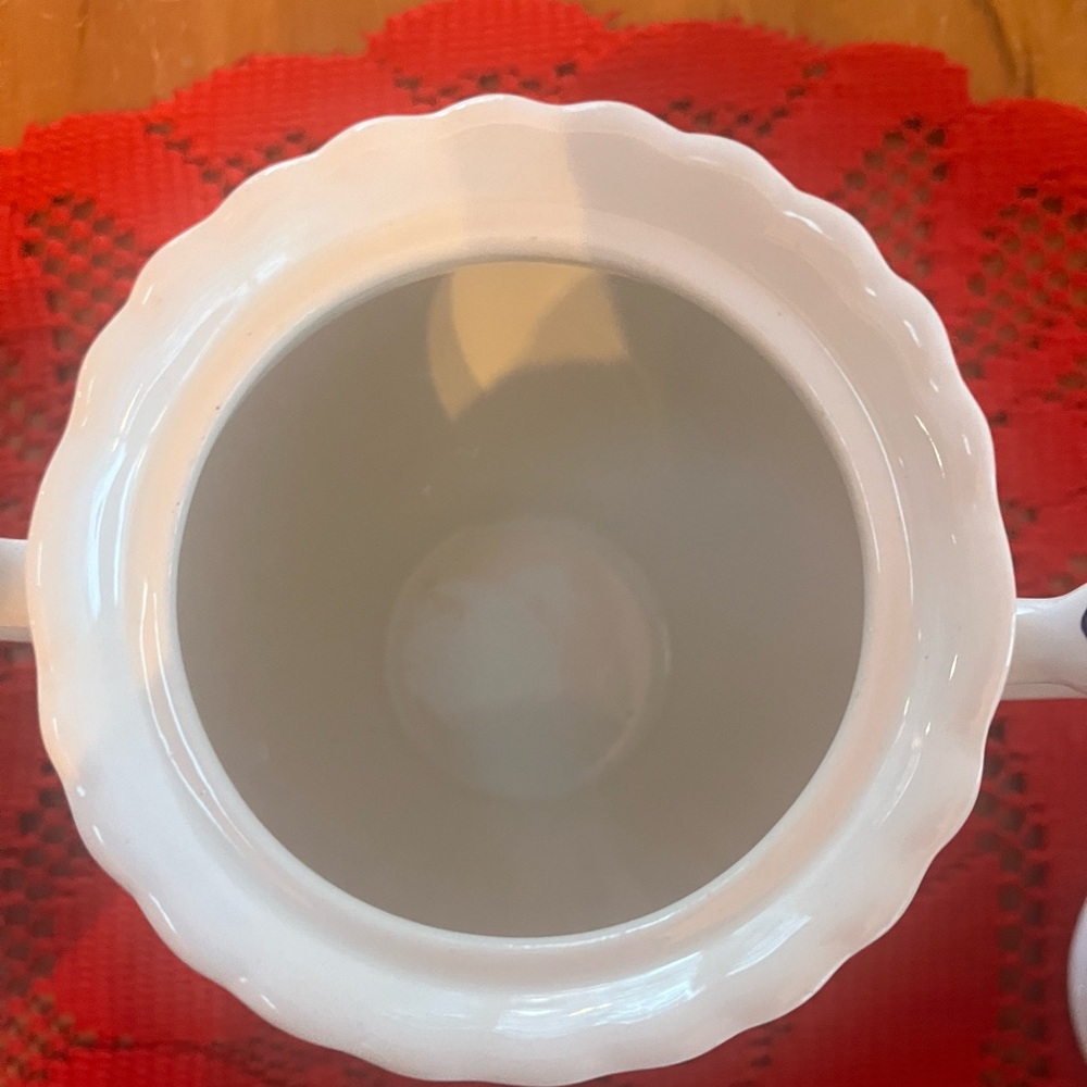 Vintage J&G Meakin Blue Nordic Creamer Sugar Bowl Jug Set | MCM England - Picture 10 of 12